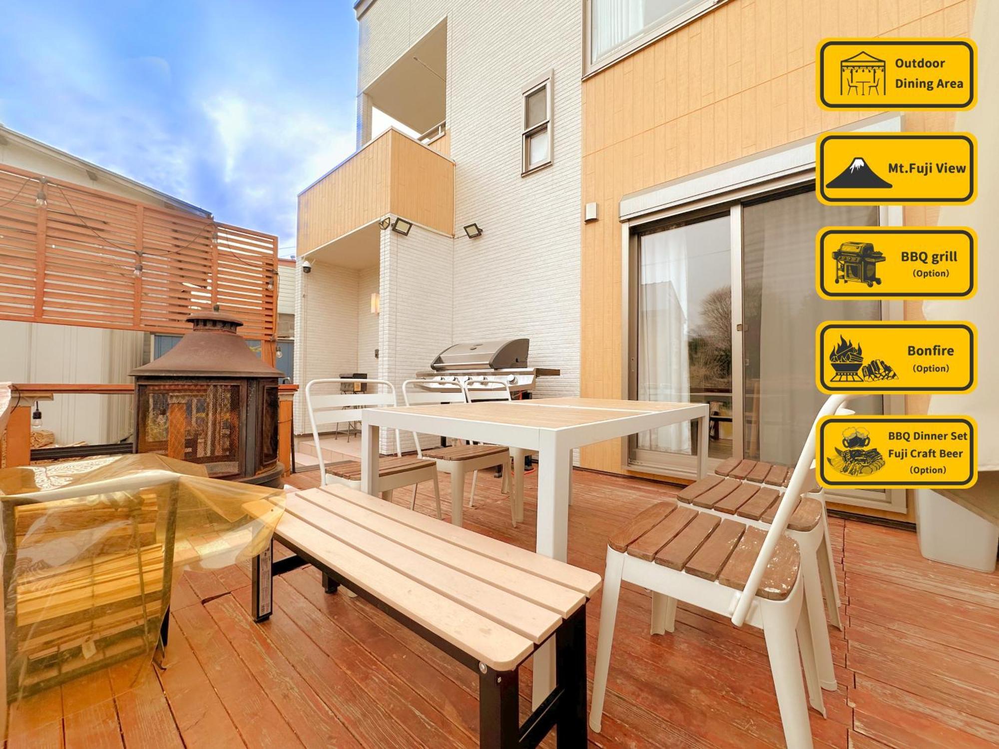 ヴィラ山間堂grandvilla Mt Fuji View Bbq Bonfire Annovillas Sankando Fujikawaguchiko Extérieur photo
